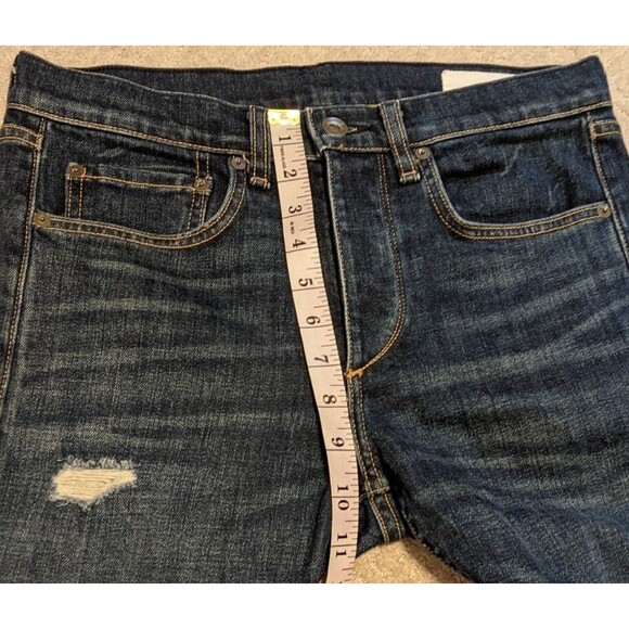 Rag & Bone Men Jean Standard Issue Fit 1 Extra Slim Distressed Button Fly 29x33 - Picture 6 of 12